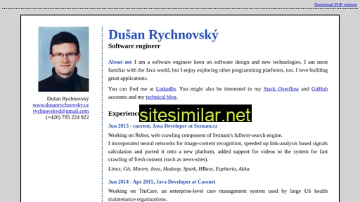 dusan-rychnovsky.github.io alternative sites
