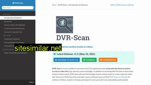dvr-scan.readthedocs.io alternative sites