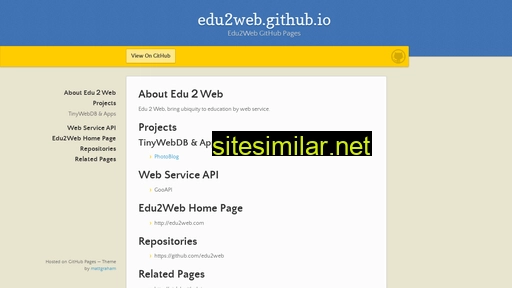 edu2web.github.io alternative sites