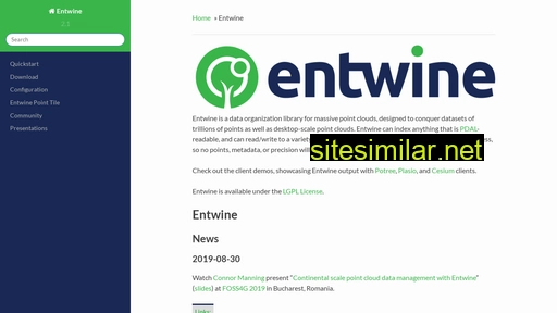 Entwine similar sites