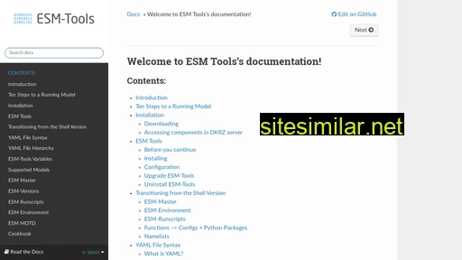 esm-tools.readthedocs.io alternative sites