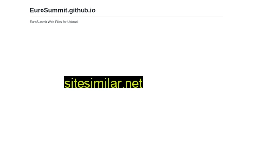 eurosummit.github.io alternative sites