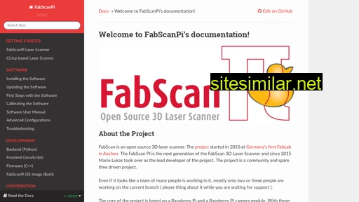 Fabscanpi-server similar sites