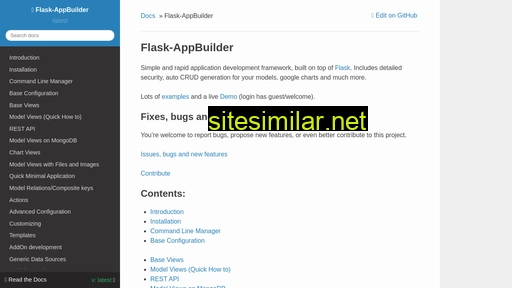 Flask-appbuilder similar sites