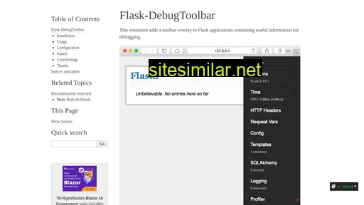 flask-debugtoolbar.readthedocs.io alternative sites