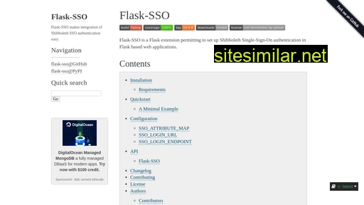 flask-sso.readthedocs.io alternative sites