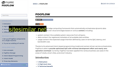 fogflow.readthedocs.io alternative sites
