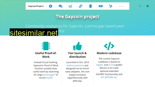 Gapcoin-project similar sites