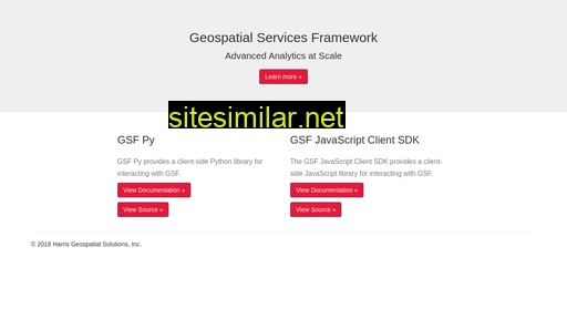 geospatial-services-framework.github.io alternative sites