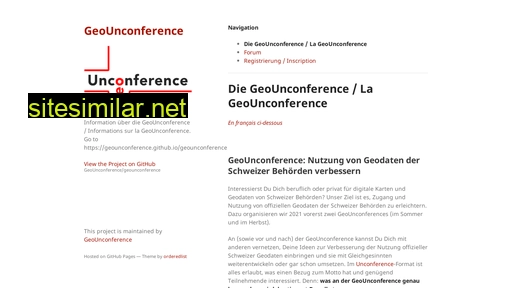 Geounconference similar sites