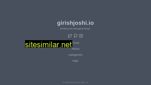 Girishjoshi similar sites