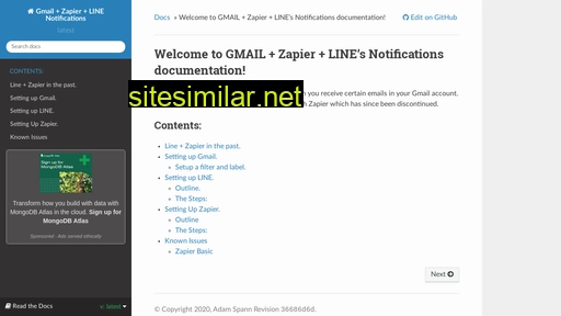 Gmailzapierlinenotify similar sites