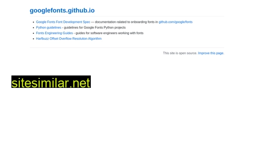 googlefonts.github.io alternative sites