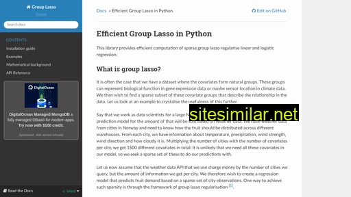 group-lasso.readthedocs.io alternative sites