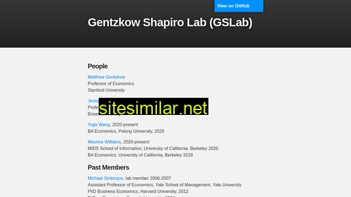 Gslab-econ similar sites