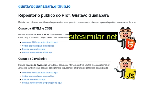 gustavoguanabara.github.io alternative sites