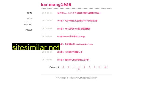 Hanmeng1989 similar sites