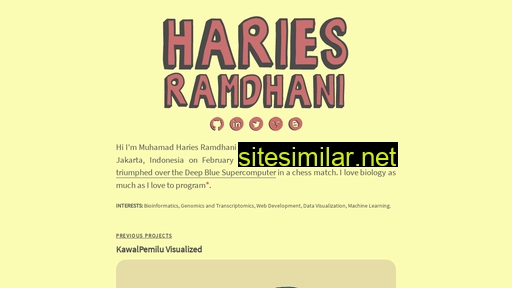 hariesramdhani.github.io alternative sites