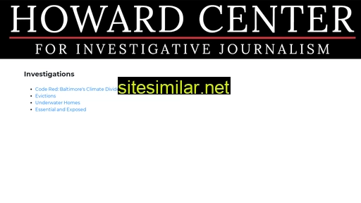 Howard-center-investigations similar sites