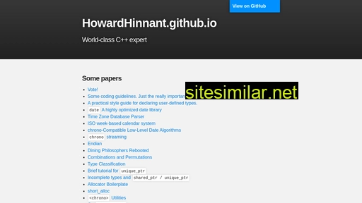 howardhinnant.github.io alternative sites