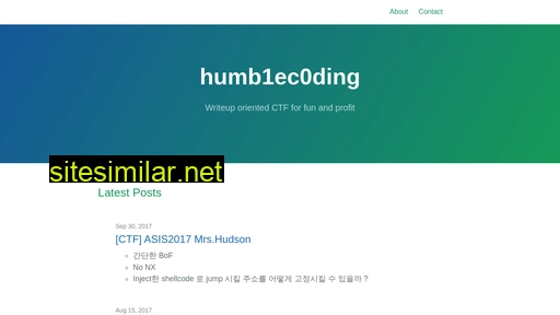 humb1ec0ding.github.io alternative sites
