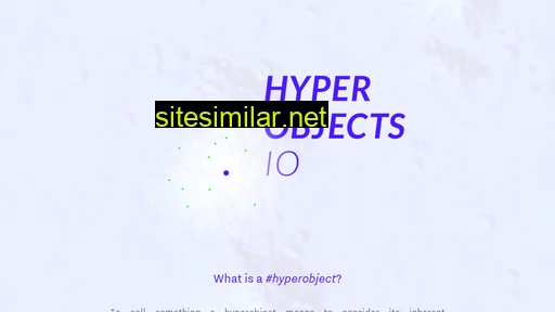 hyperobjects.io alternative sites
