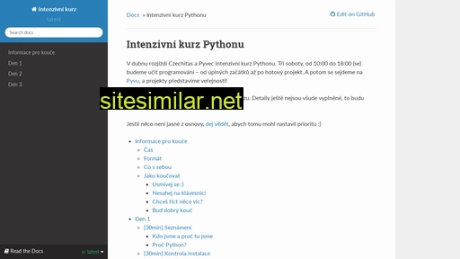 intenzivni-kurz-pythonu.readthedocs.io alternative sites