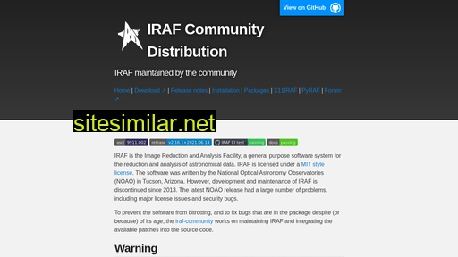iraf-community.github.io alternative sites
