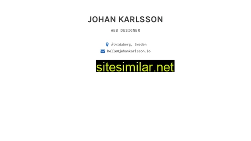 Johankarlsson similar sites
