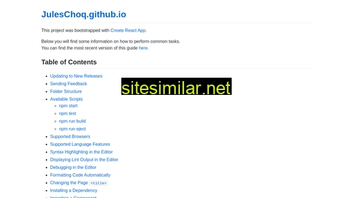 juleschoq.github.io alternative sites