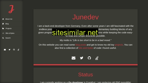 Junedev similar sites