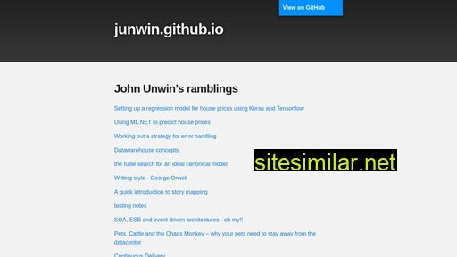 junwin.github.io alternative sites