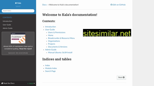 kala-app.readthedocs.io alternative sites