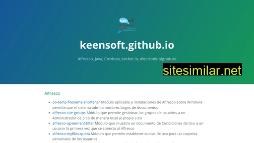 Keensoft similar sites
