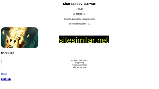 khursandov.github.io alternative sites