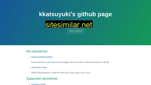 kkatsuyuki.github.io alternative sites