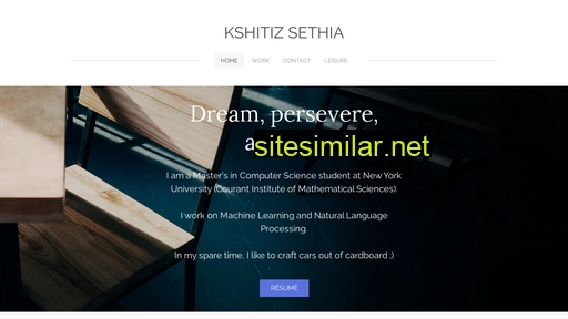 kshitizsethia.github.io alternative sites