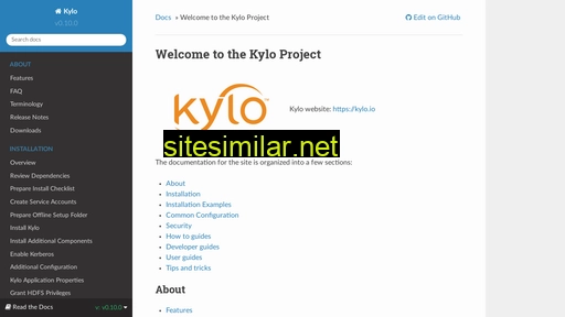 kylo.readthedocs.io alternative sites