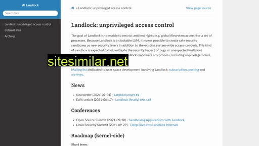 landlock.io alternative sites