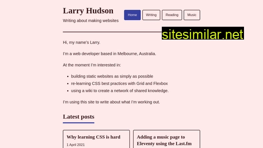 Larryhudson similar sites