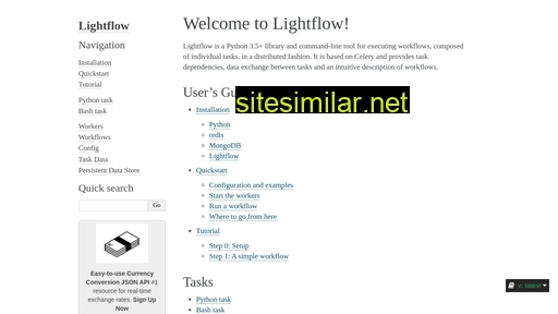 lightflow.readthedocs.io alternative sites