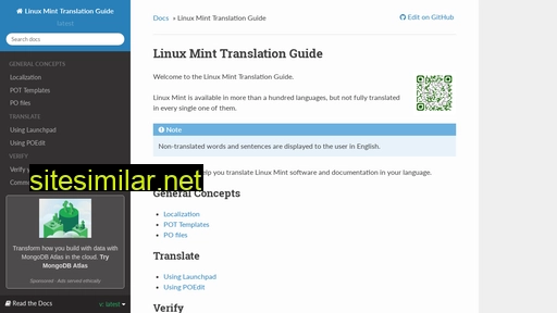 linuxmint-translation-guide.readthedocs.io alternative sites