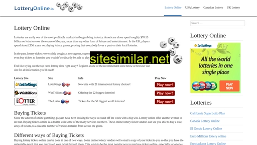 Lotteryonline similar sites