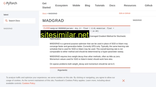 Madgrad similar sites
