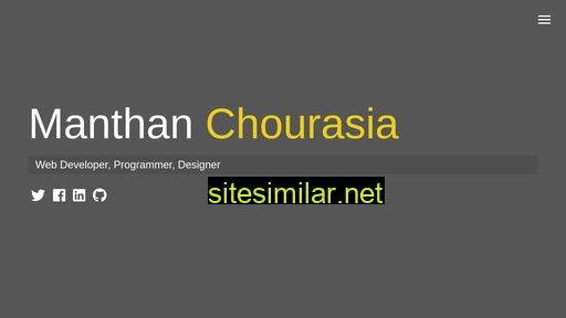 Manthan-chourasia similar sites