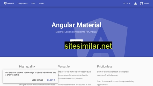 material.angular.io alternative sites