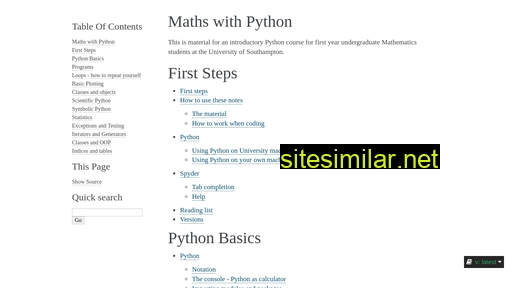 Maths-with-python similar sites