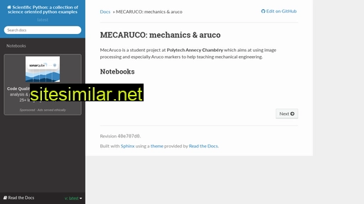 mecaruco2.readthedocs.io alternative sites