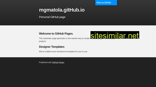 mgmatola.github.io alternative sites