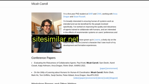 Micahcarroll similar sites